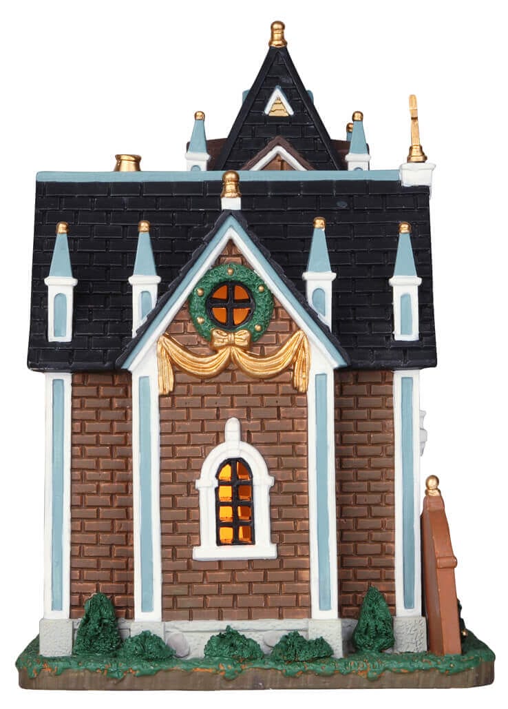 lemax-pine-ridge-church-beleuchtete-miniatur-kirche image 3