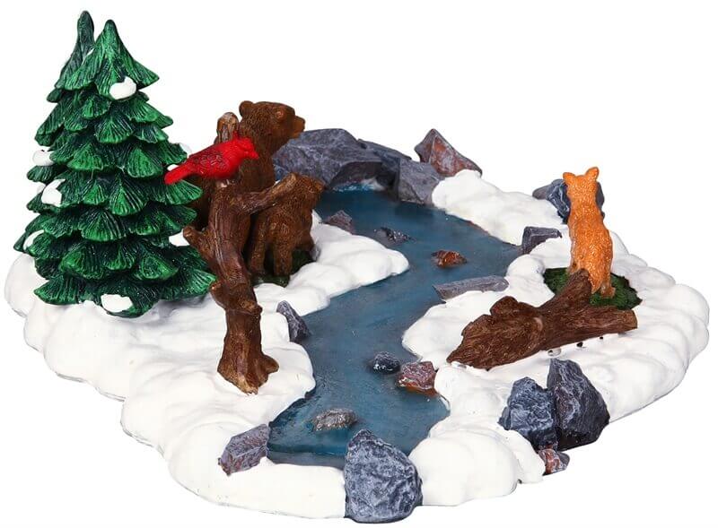 lemax-bears-by-river-b-ren-am-fluss-miniaturszene image 3