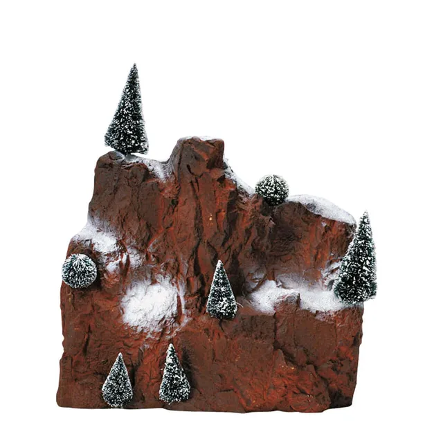 lemax-small-village-mountain-backdrop-diorama-kulisse-mit-7-tannenb-umen image 1