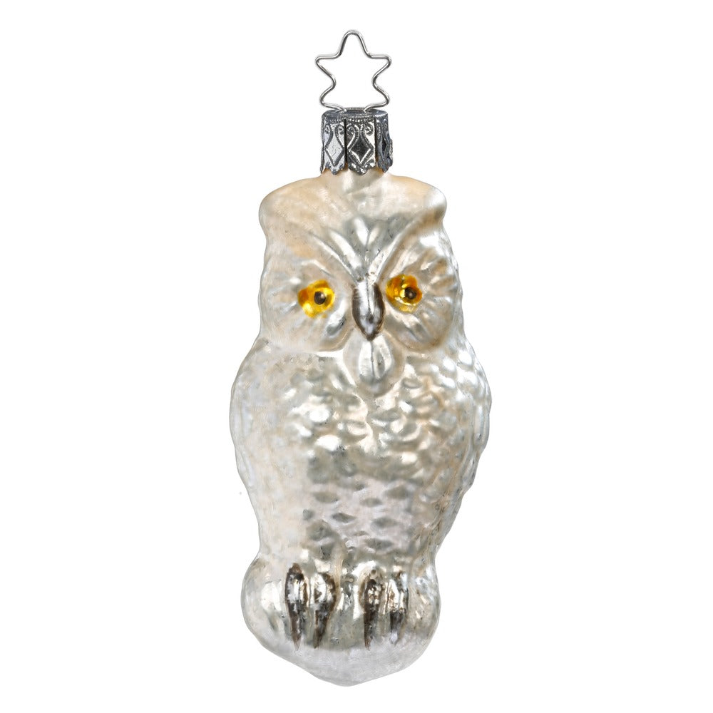 inge-glas-manufaktur-eule-10-cm-handgefertigte-weihnachtsbaumkugel-in-beige-und- image 1