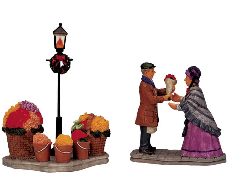 lemax-flower-vendor-miniatur-blumenverk-ufer-figur image 2