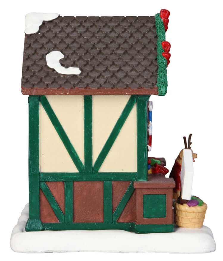 lemax-hand-knit-goods-stand-marktstand-miniaturhaus image 3