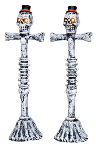 lemax-scary-lamp-post-spooky-town-grusel-laterne image 1