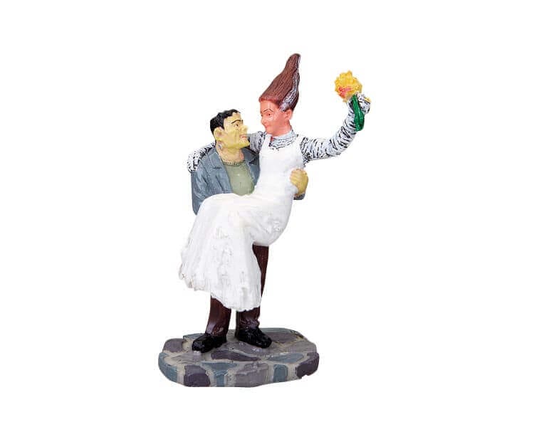lemax-bride-and-monster-spooky-town-figur image 1