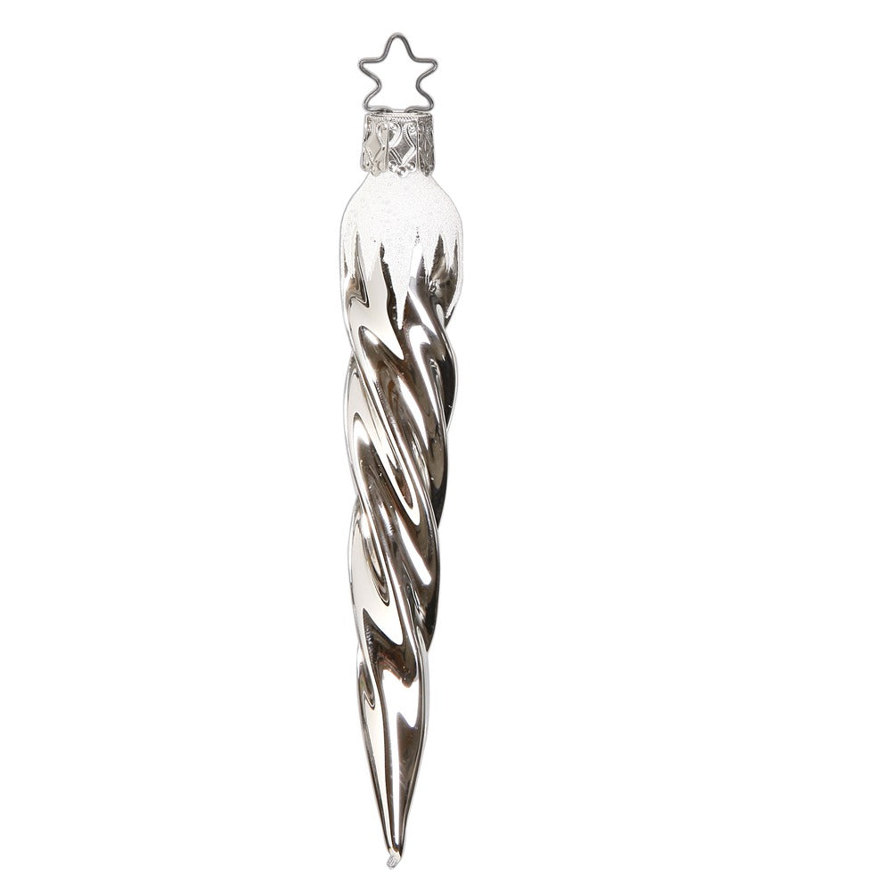 inge-glas-eiszapfen-christbaumschmuck-12-cm-silber image 1
