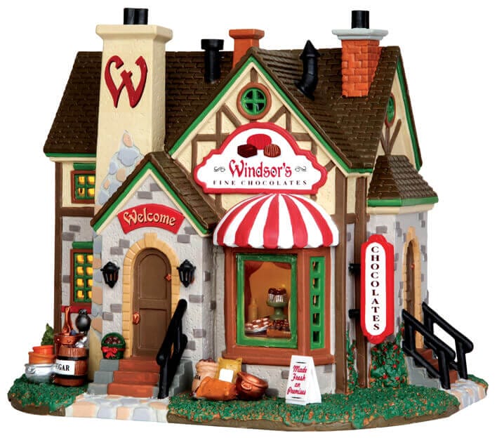 lemax-fine-chocolate-shop-beleuchtetes-miniaturhaus-weihnachtsdorf image 1