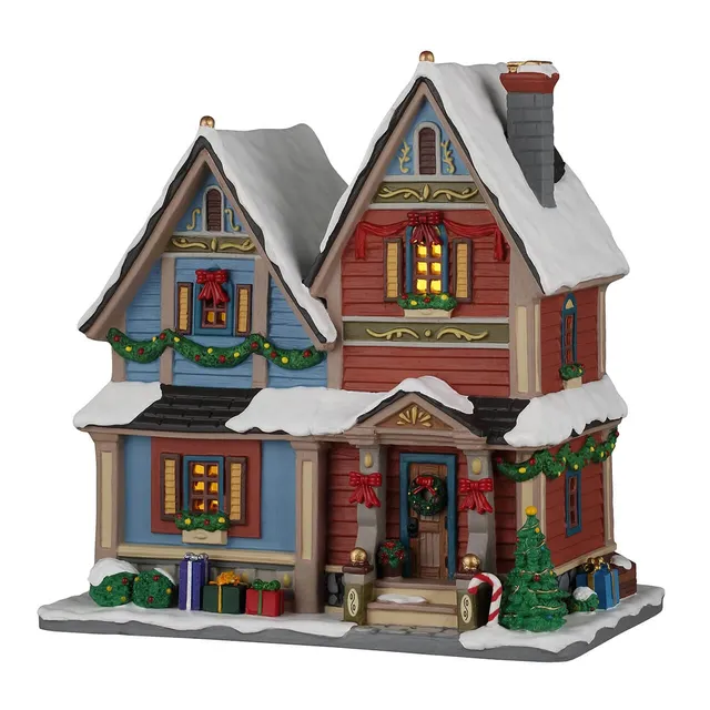 lemax-carol-residence-beleuchtetes-miniaturhaus-aus-der-serie-caddington-village image 1