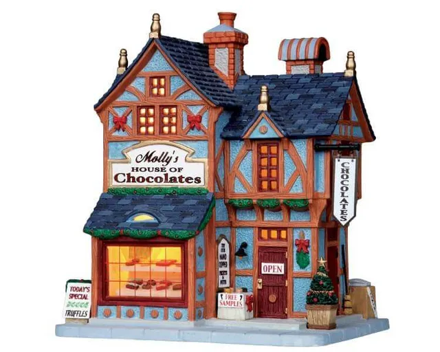 lemax-molly-s-house-of-chocolates-weihnachtsdorf-laden image 1