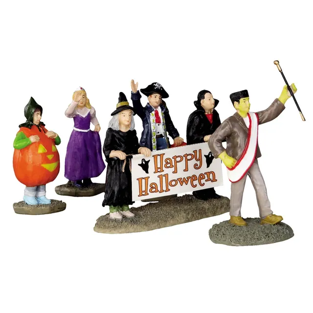 lemax-halloween-parade-banner-5-teiliges-spooky-town-deko-set image 1