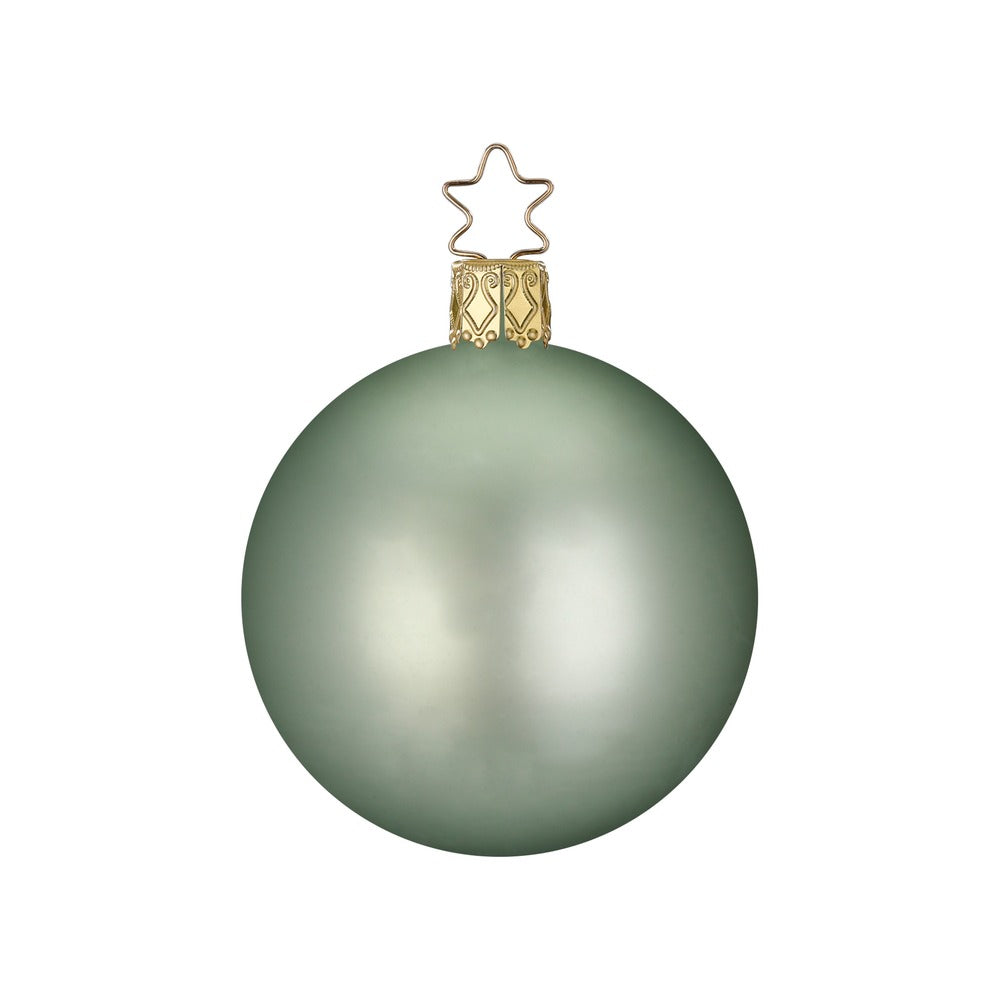 inge-glas-kugel-salbei-matt-christbaumkugel-12-cm image 1