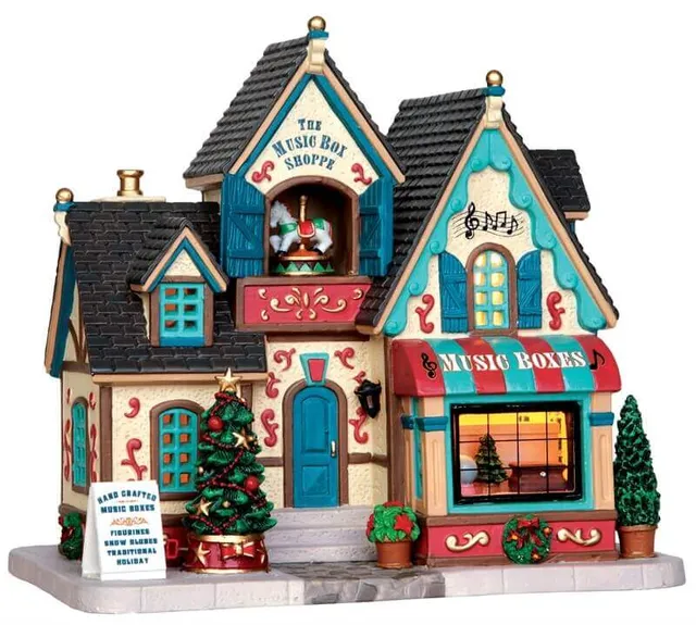 lemax-the-music-box-shoppe-miniatur-musikladen image 1