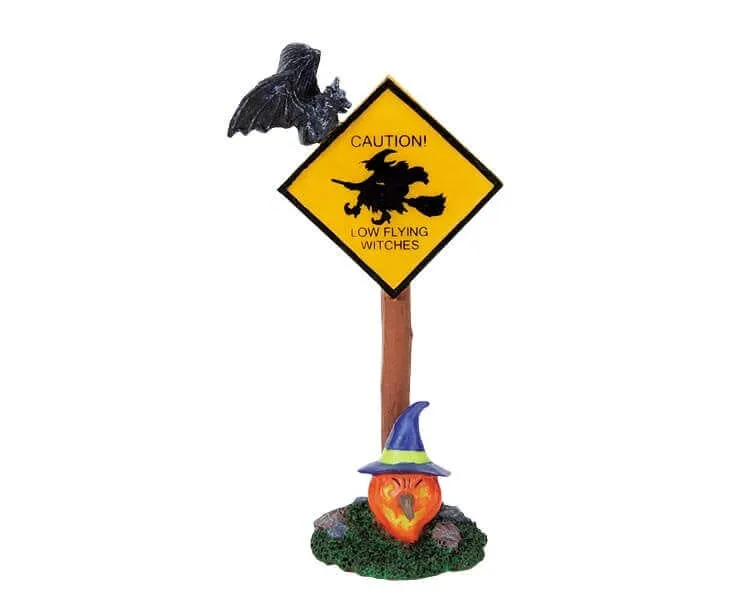 lemax-caution-sign-spooky-town-miniatur-accessoire image 1