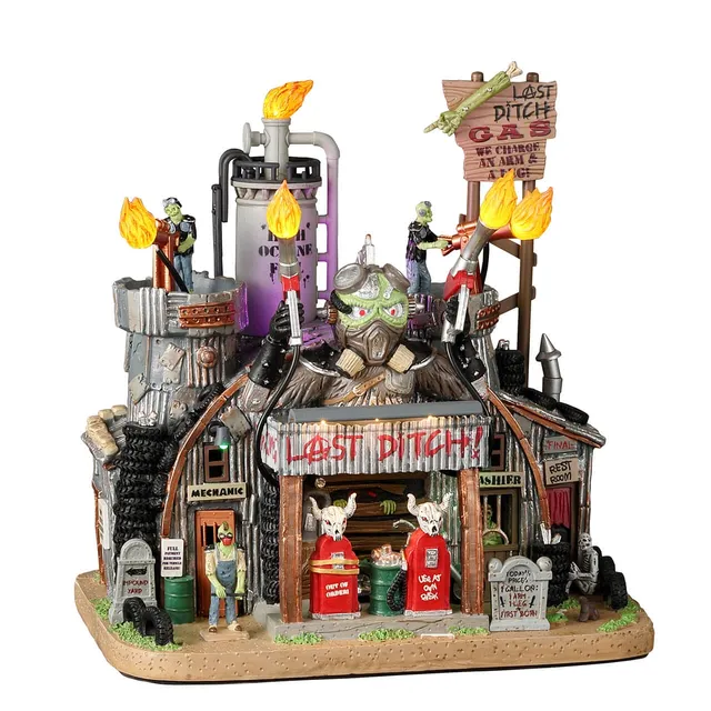 lemax-last-ditch-gas-salvage-zombie-tankstelle-spooky-town image 1