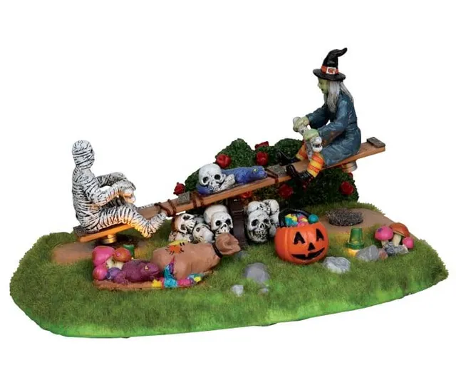 lemax-see-saw-sensation-spooky-town-miniatur-fahrgesch-ft-wippe image 1