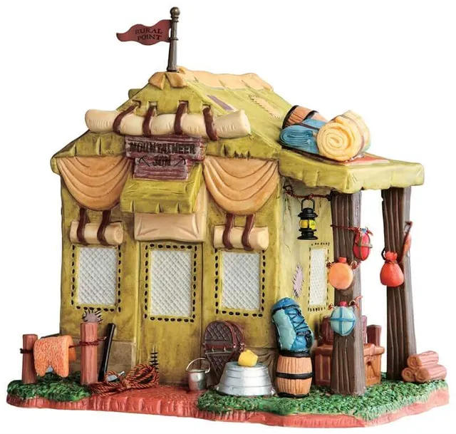 lemax-rural-point-rustic-tent-miniatur-zelt-szene image 1