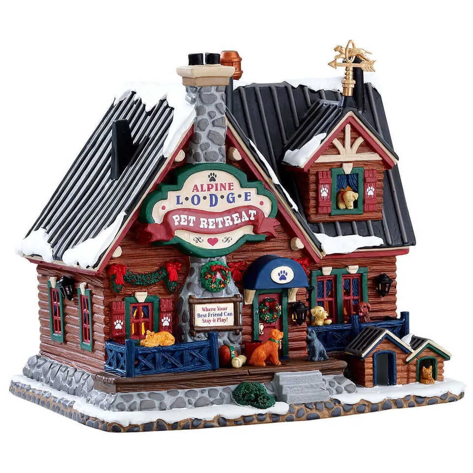lemax-alpine-lodge-pet-retreat-vail-village-miniaturhaus image 1